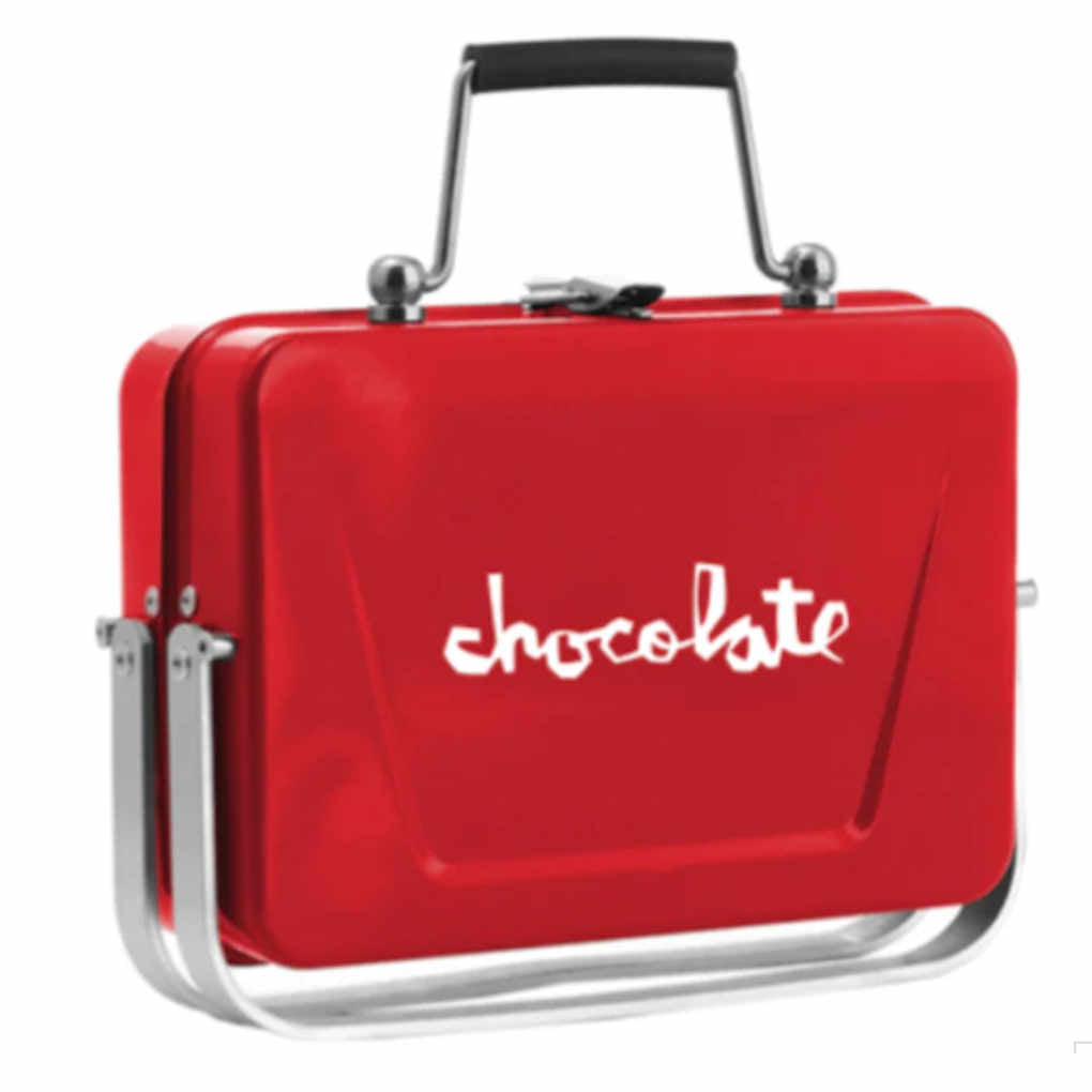 Chocolate Chunk Red Folding Charcoal Grill