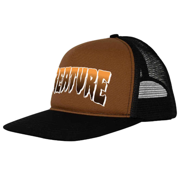 Creature Logo Trucker Mesh Hat Brown