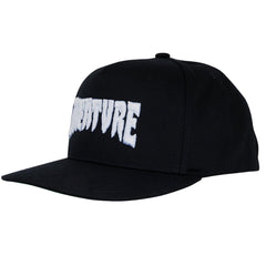 Creature Mono Logo Snapback Hat Black