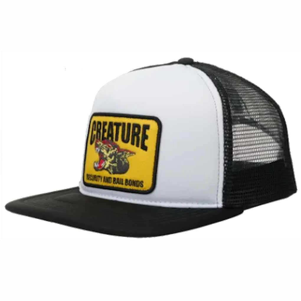 Creature Snapback Trucker Security Service White Black