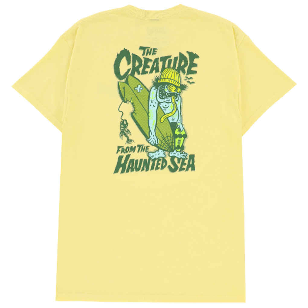 Creature Haunted Sea Tee Cornsilk