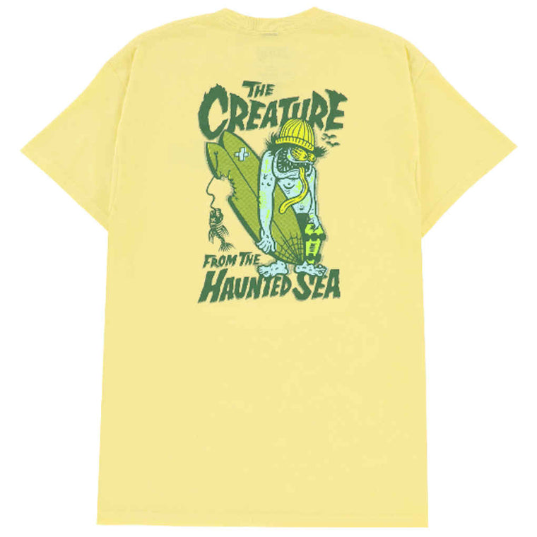 Creature Haunted Sea Tee Cornsilk