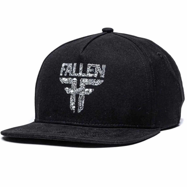 Fallen Insignia Flat Snapback Black