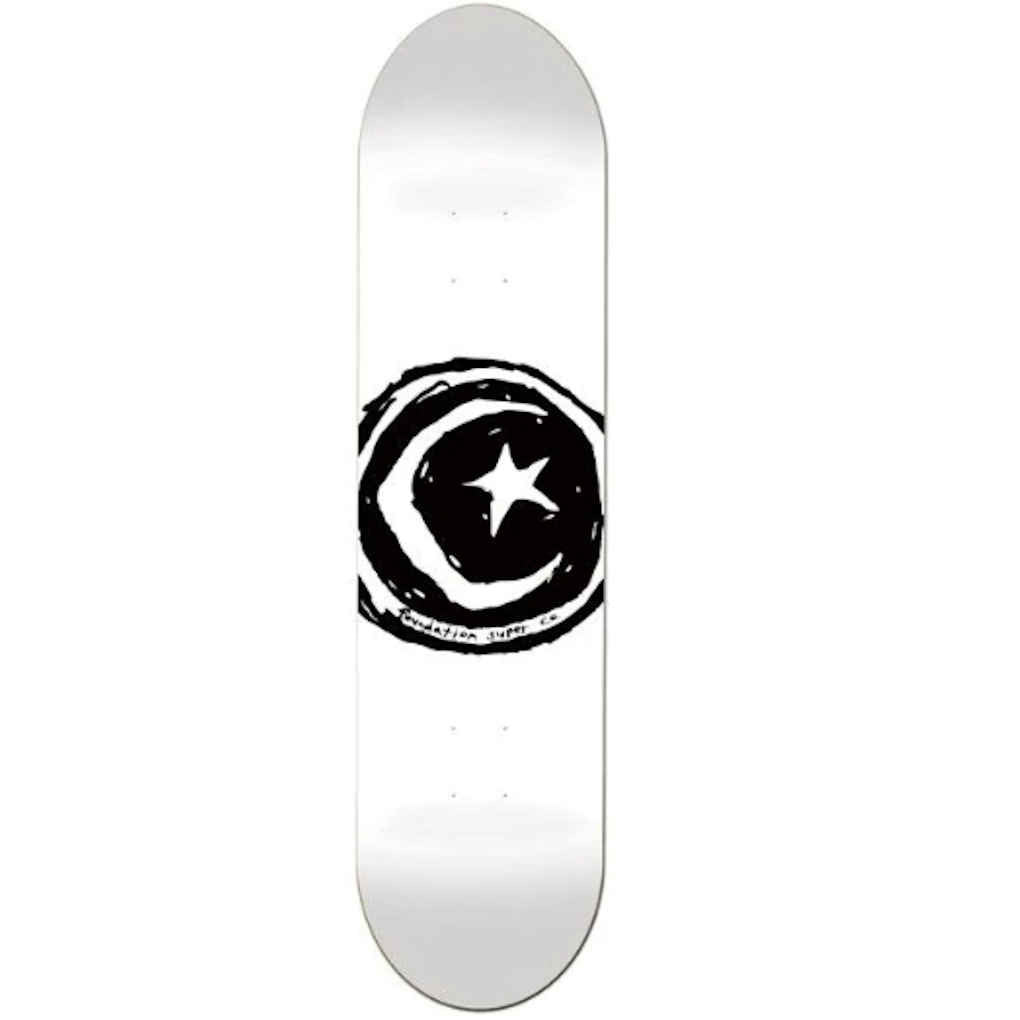 Foundation Star And Moon White 8.25"