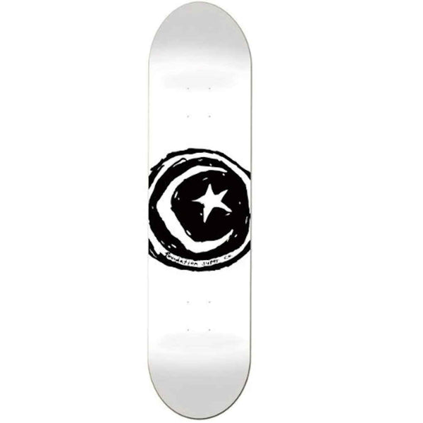 Foundation Star And Moon White 8.25"