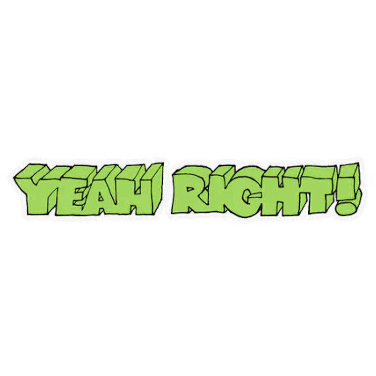 Girl Yeah Right Letters Sticker