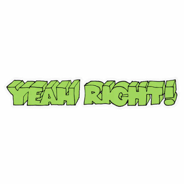 Girl Yeah Right Letters Sticker