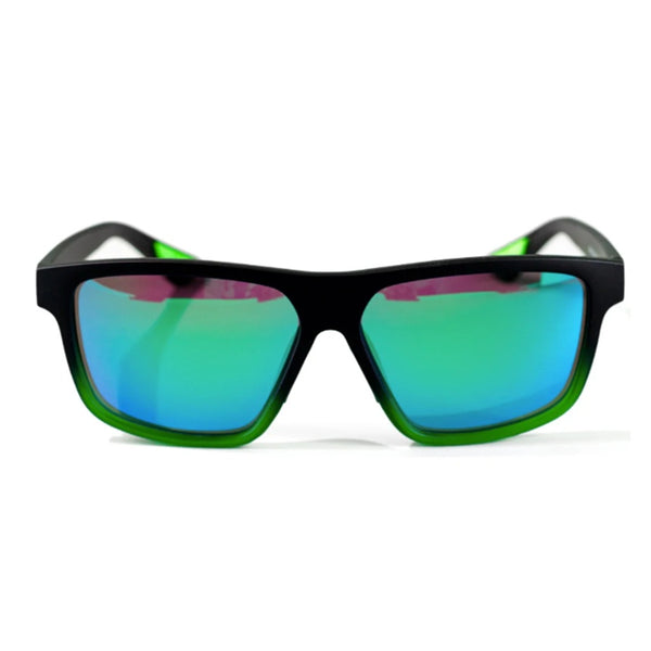 Gnar Optics Sunglasses Krook Mirror Black Green Ombre