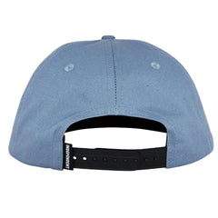 Independent Bar Logo Snapback Hat Slate Blue