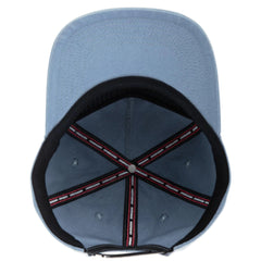 Independent Bar Logo Snapback Hat Slate Blue