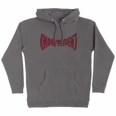 Independent Skull Span Hoodie Charcoal