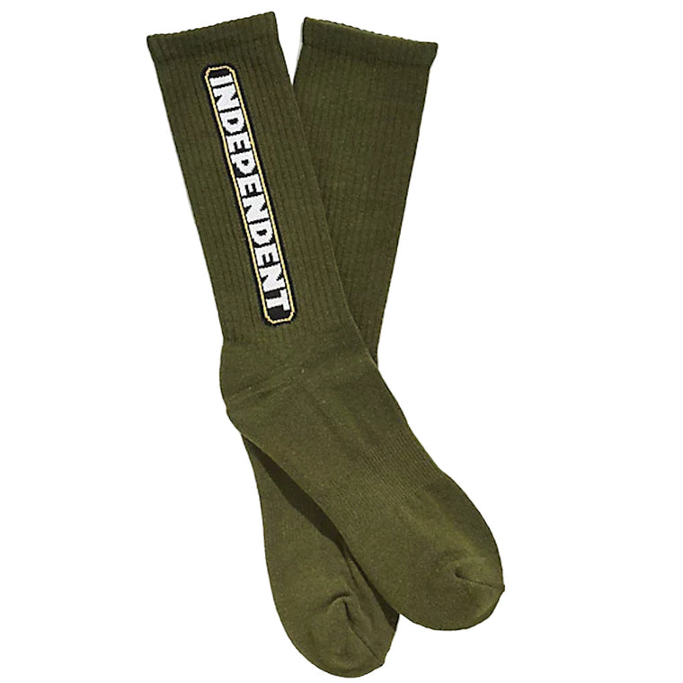 Independent Socks Bar Logo Army
