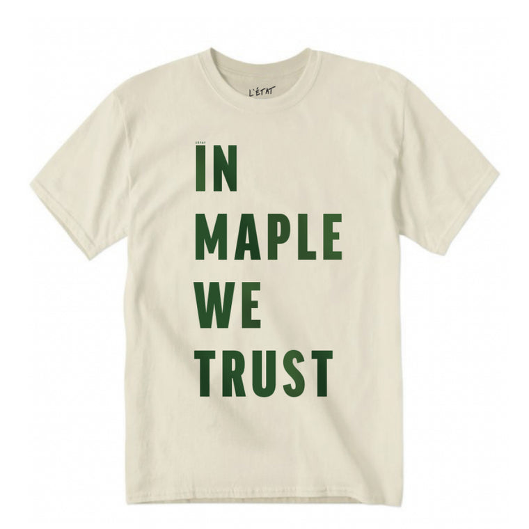 L'Etat In Maple We Trust Tee Natural
