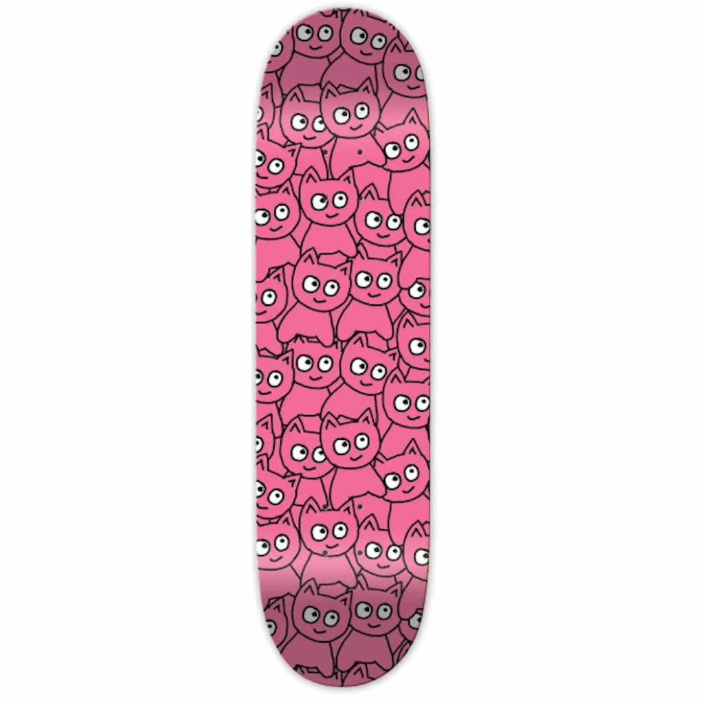 Meow Sticker Pile 7.75" Pink