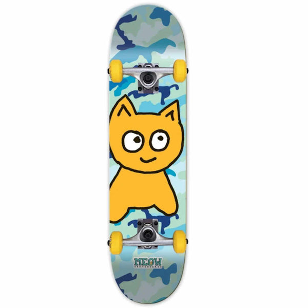 Meow Big Cat Blue Camo Large 8"