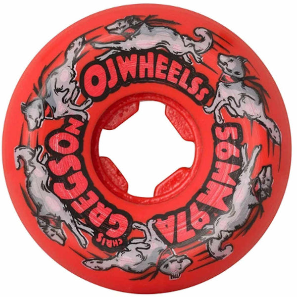 OJ Wheels Gregson Masher II Elite 97A 56mm Red Black