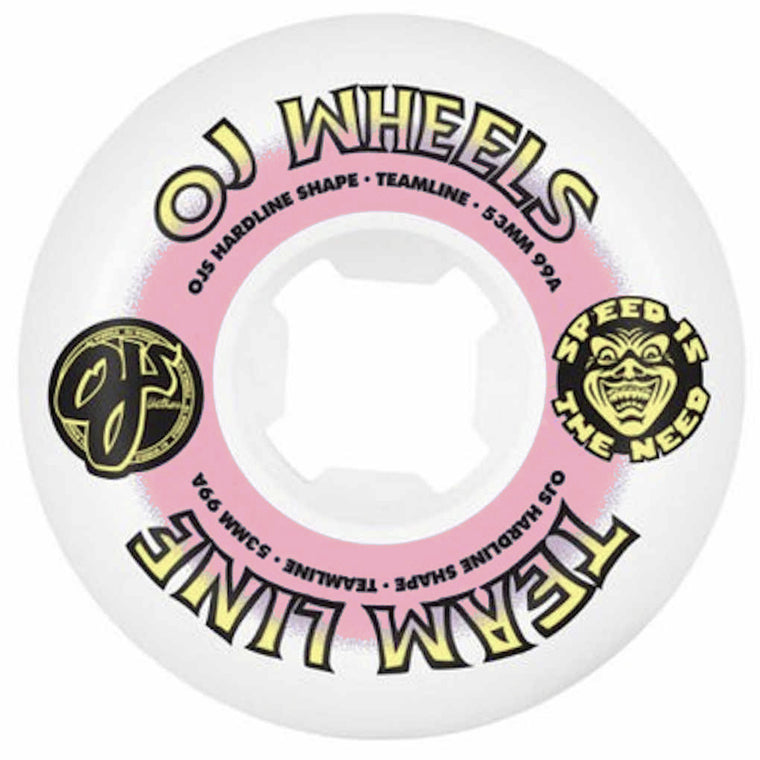 OJ Wheels Team Line Hardline 99A 53mm