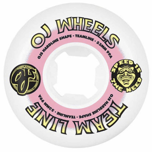 OJ Wheels Team Line Hardline 99A 53mm