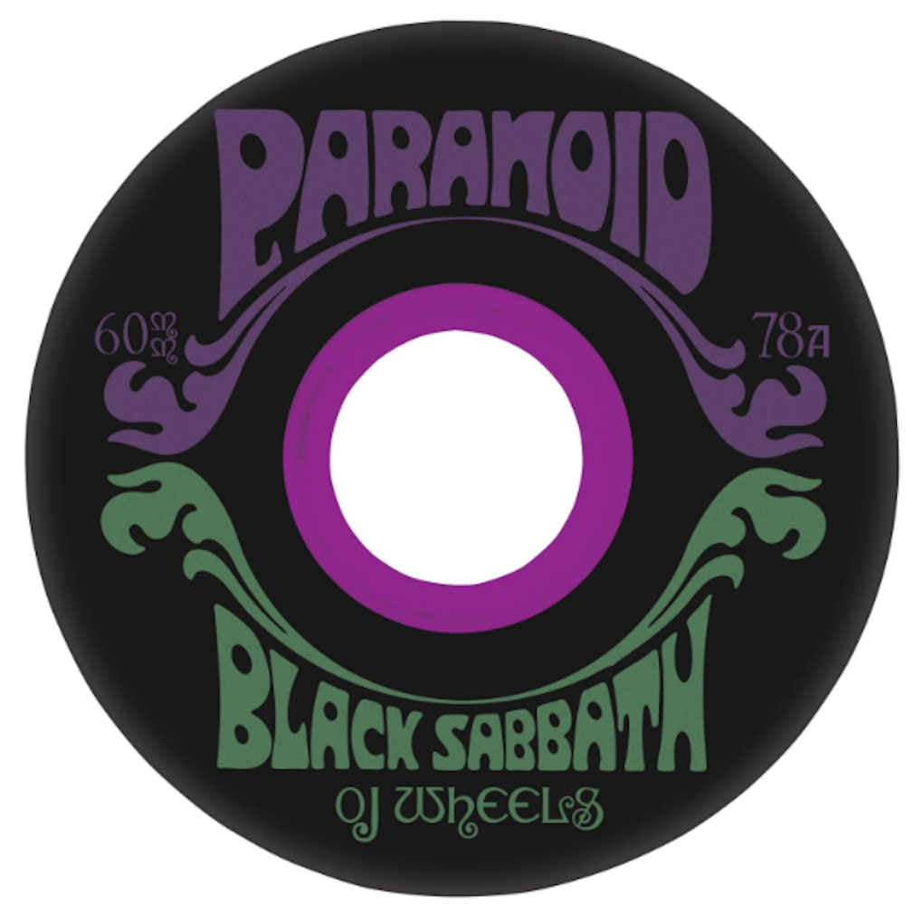 OJ Super Juice Black Sabbath Paranoid 78A 60mm Black