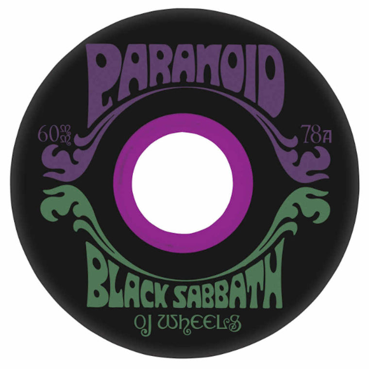 OJ Super Juice Black Sabbath Paranoid 78A 60mm Black
