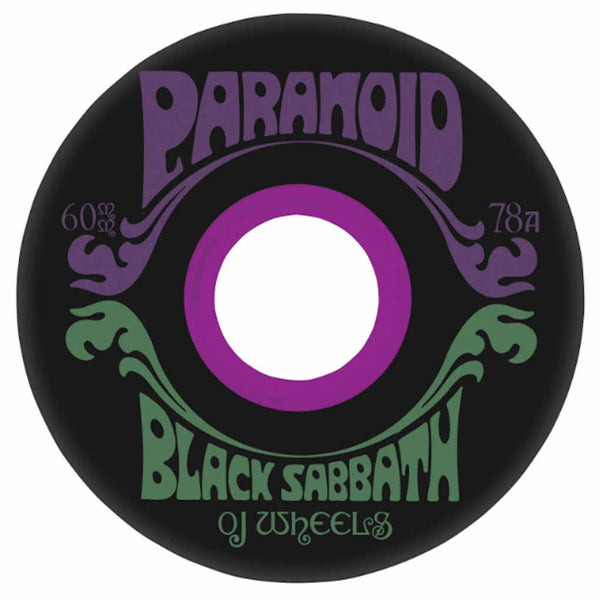 OJ Super Juice Black Sabbath Paranoid 78A 60mm Black