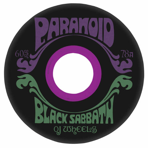 
OJ Super Juice Black Sabbath Paranoid set of 4 wheels
black with purple...