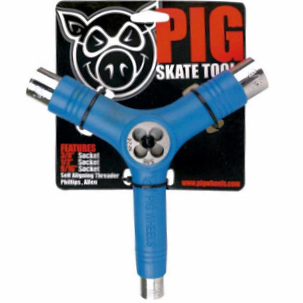 Pig Rethreader Skate Tool Blue