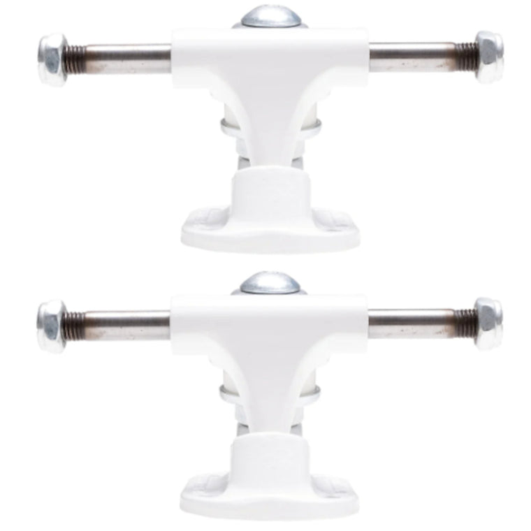 The Heated Wheel Polarizer Trucks Mini White 4.5