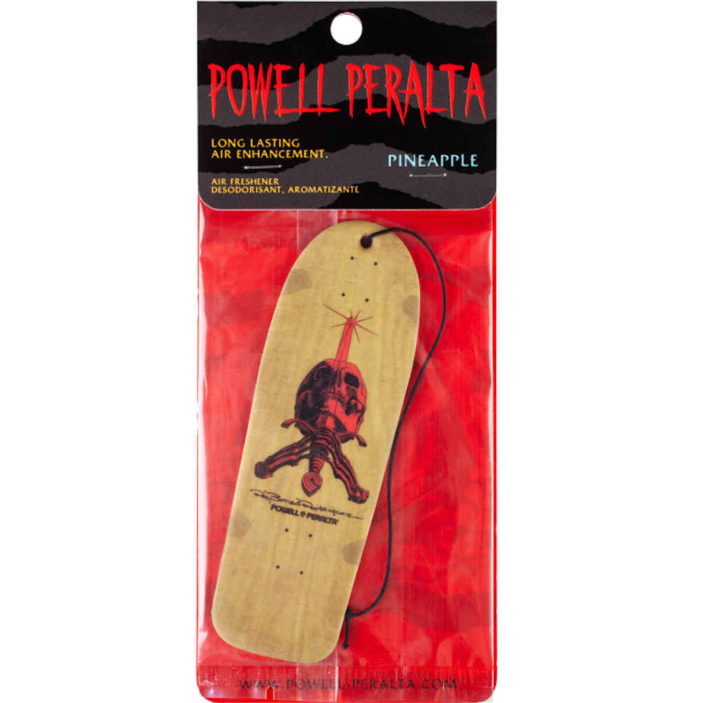Powell Peralta Air Freshener Skull & Sword Yellow