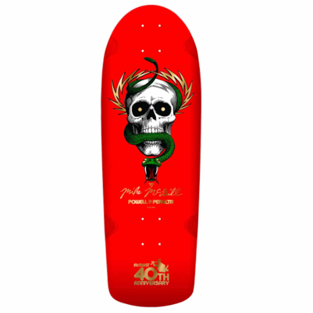 Powell Peralta McGill 40th Anniversary 10" Red Gold Foil