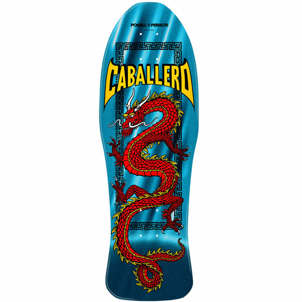 Powell Peralta Caballero Chinese Dragon Aqua Foil 10"