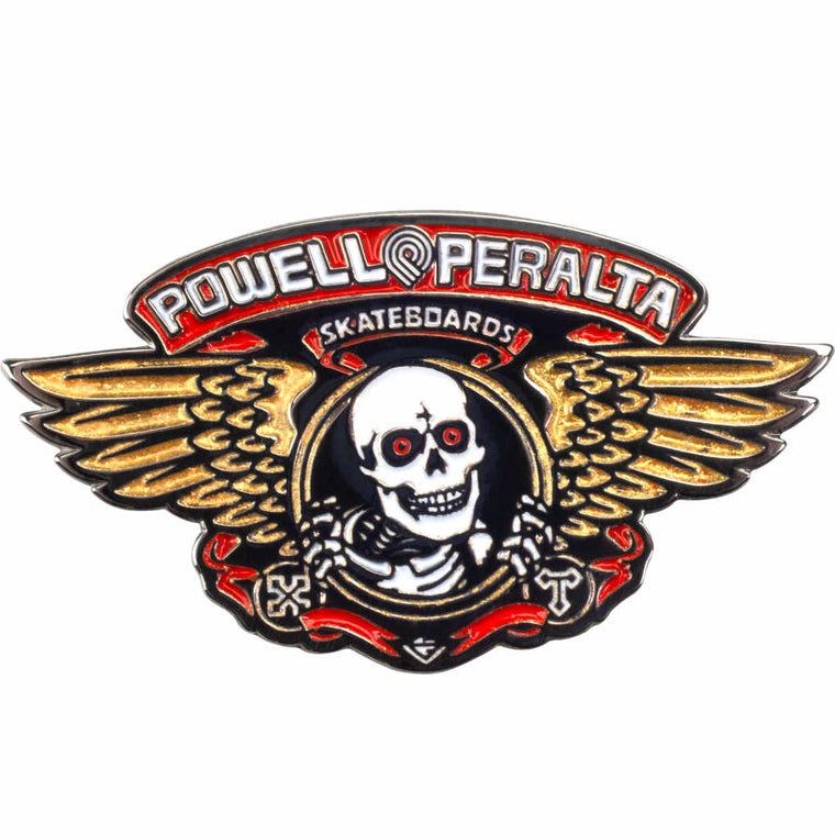 Powell Peralta Enamel Pin Winged Ripper Red