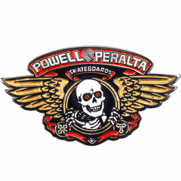 Powell Peralta Enamel Pin Winged Ripper Red