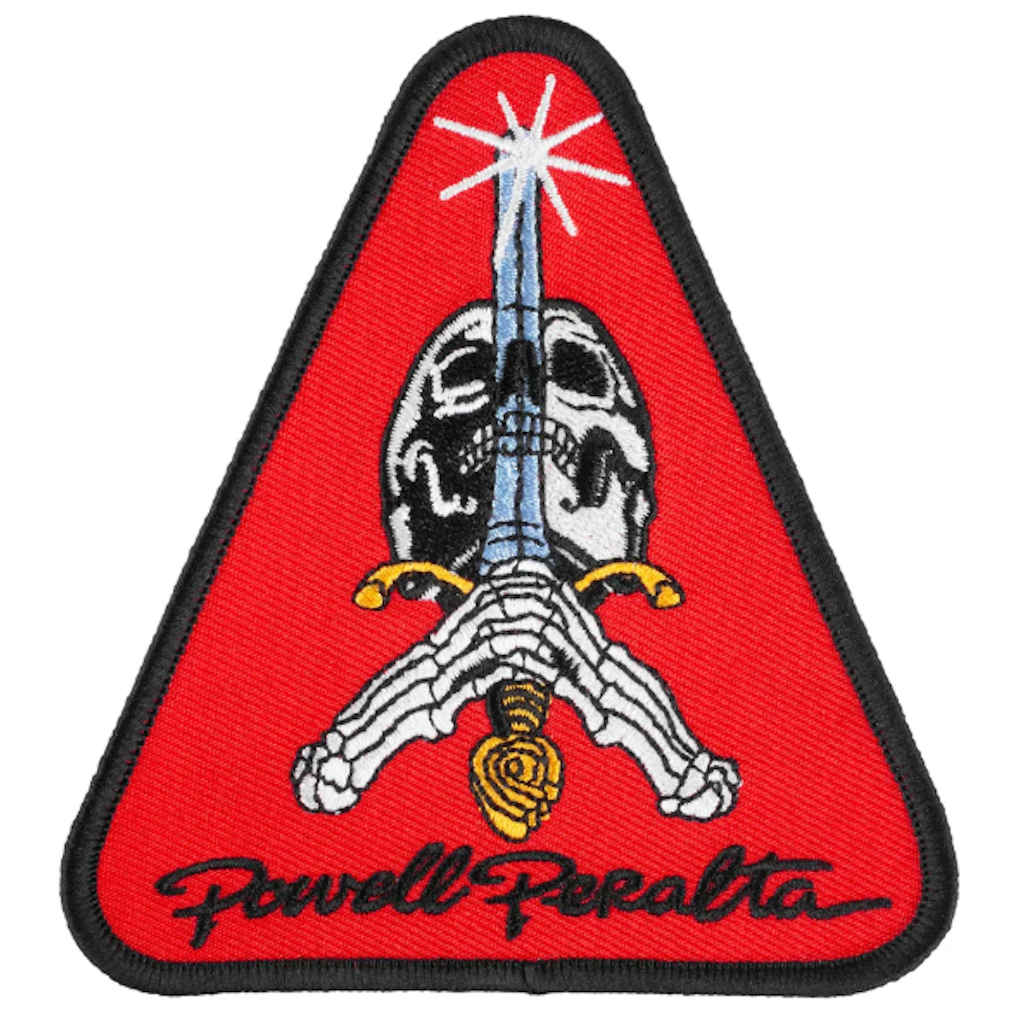 Powell Peralta Patch Skull And Sword Red