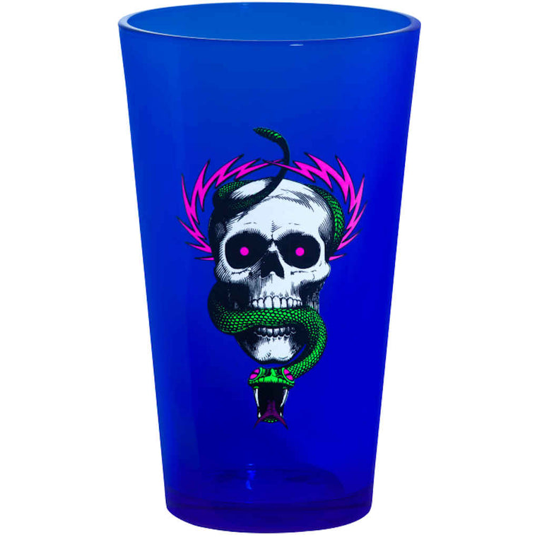 Powell Peralta Pint Glass McGill Skull & Snake Blacklight