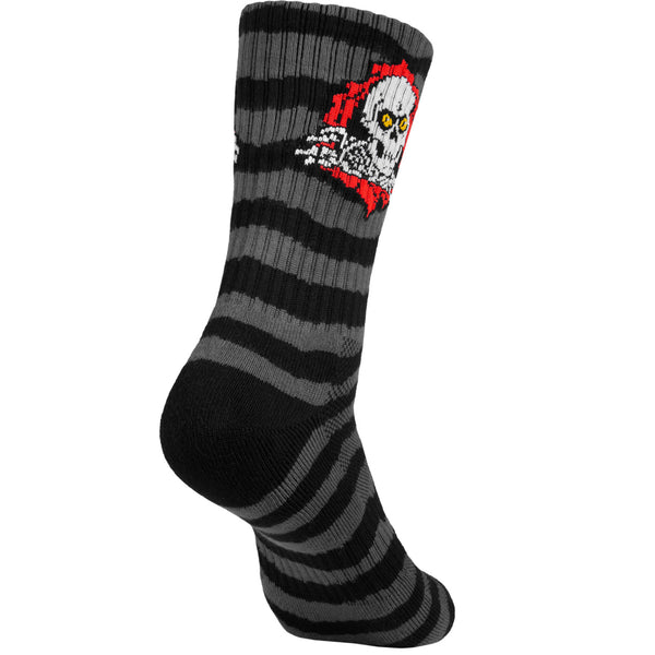 Powell Peralta Socks Ripper Stripes Charcoal Black