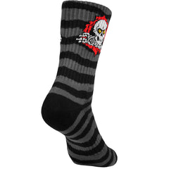 Powell Peralta Socks Ripper Stripes Charcoal Black
