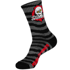 Powell Peralta Socks Ripper Stripes Charcoal Black
