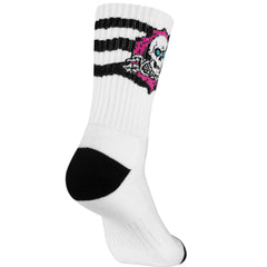 Powell Peralta Socks Ripper Stripes Pink Black White