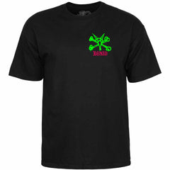 Powell Peralta Rat Bones Blacklight Tee Black