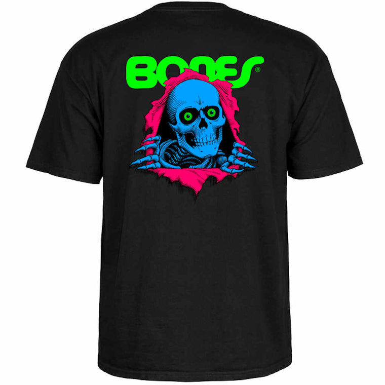 Powell Peralta Ripper Blacklight Tee Black