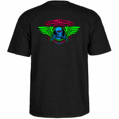 Powell Peralta Winged Ripper Blacklight Tee Black