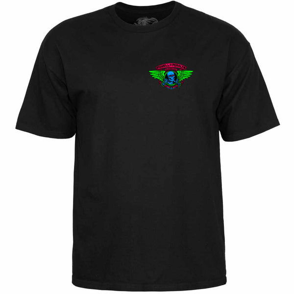 Powell Peralta Winged Ripper Blacklight Tee Black