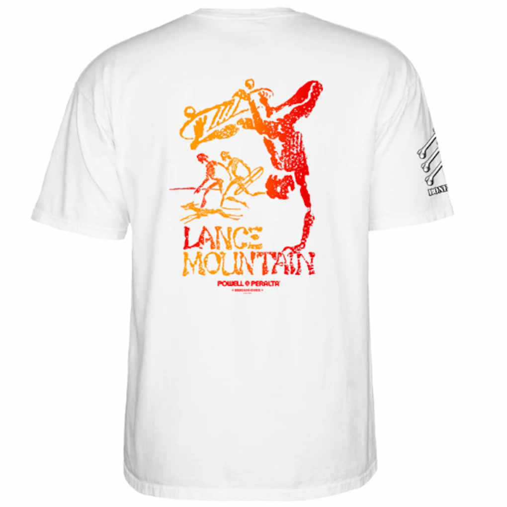 Powell Peralta Bones Brigade Mountain Tee White