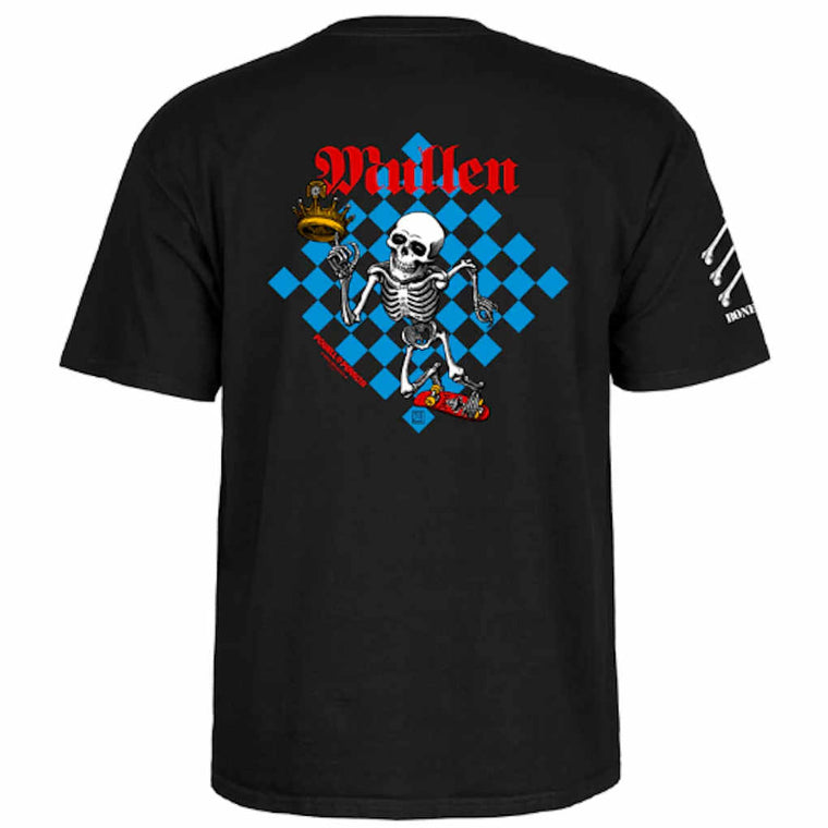 Powell Peralta Bones Brigade Mullen Tee Black Medium ONLY