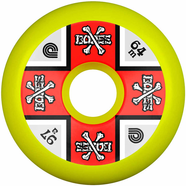 Powell Peralta Cross Bones 97A 64mm Yellow