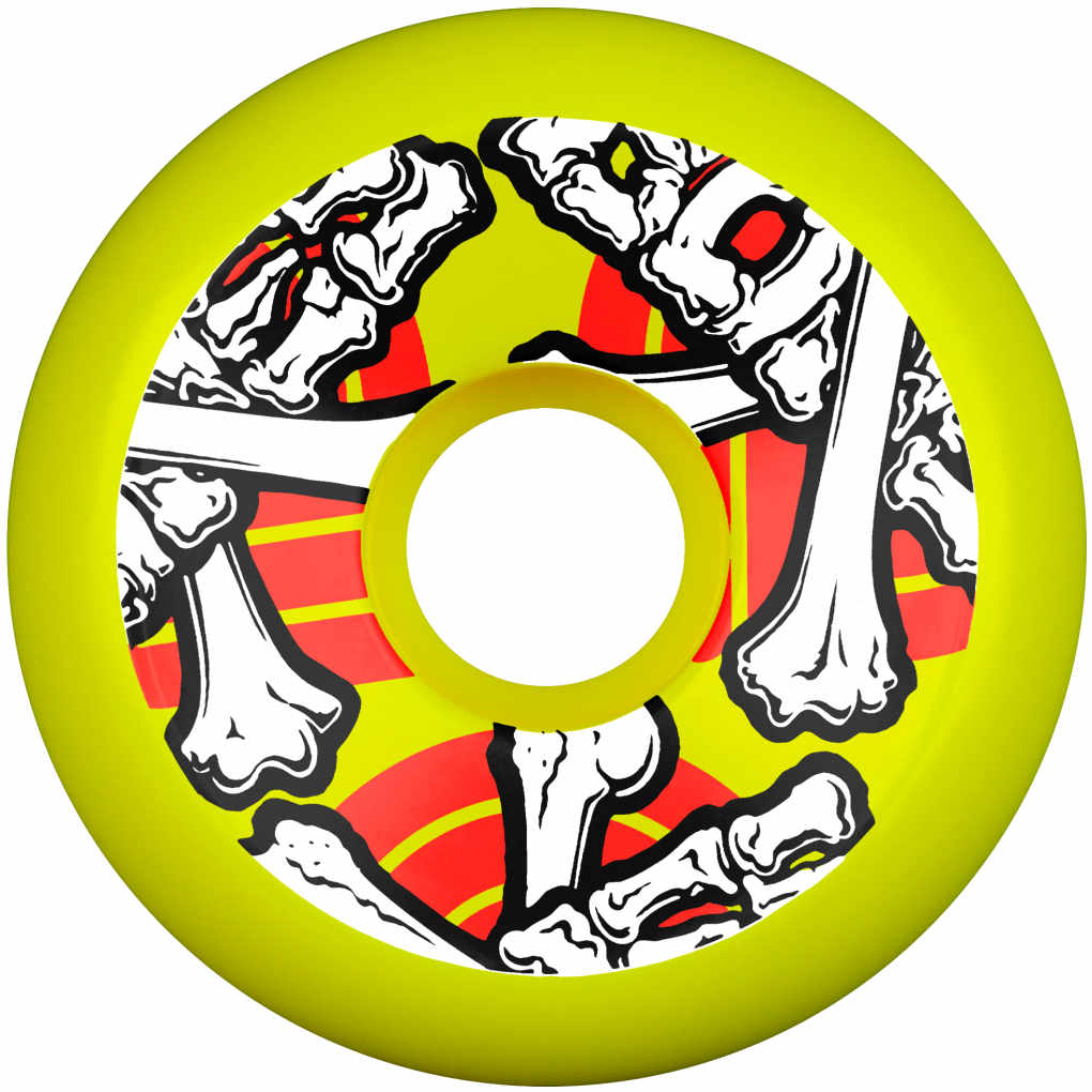 Powell Peralta Cross Bones 97A 64mm Yellow