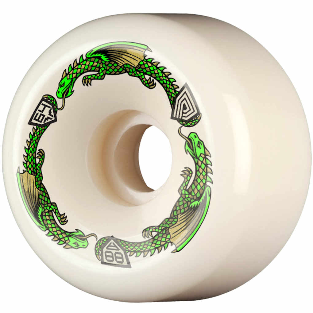Powell Peralta Dragon Formula 88A 64mm White