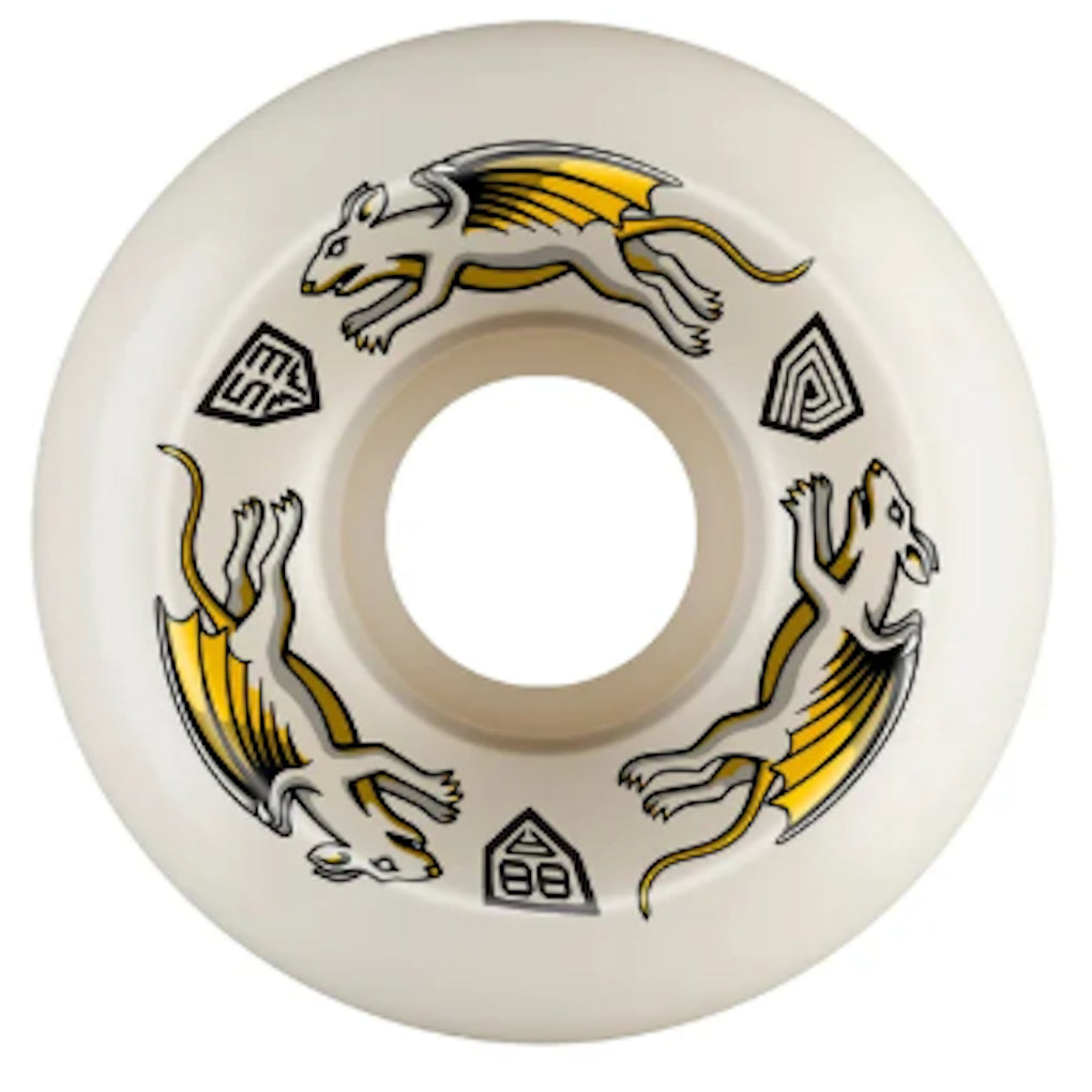 Powell Peralta Dragon Formula Nano Rats 88A 53mm White