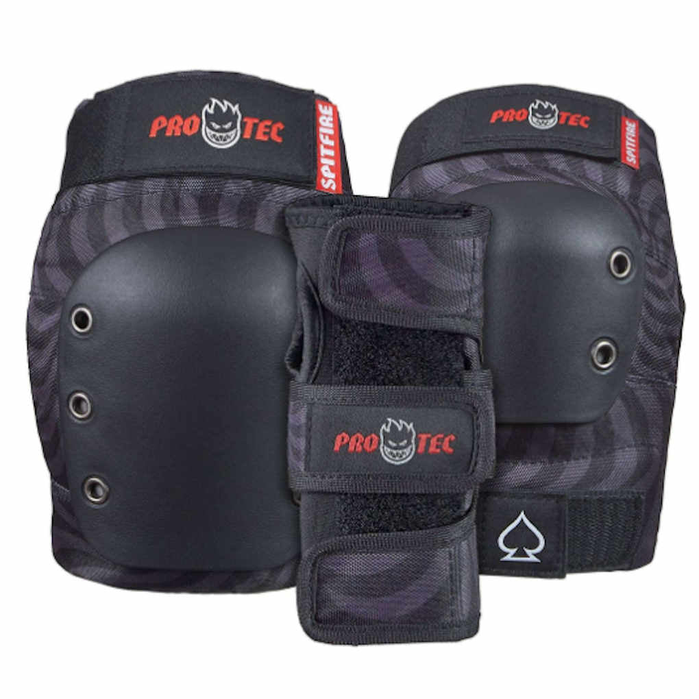 Protec Full Pad Set Black Spitfire Small ONLY